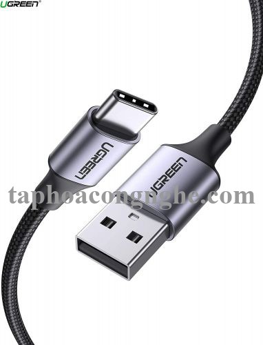 Ugreen 60408 3M màu xám đen cáp USB type C to A bọc nhôm chống nhiễu US288 30060408
